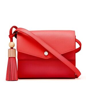 Elizabeth and James Vibrant Red Crossbody Bag